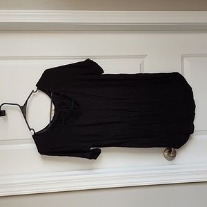 Black Tunic Length Top